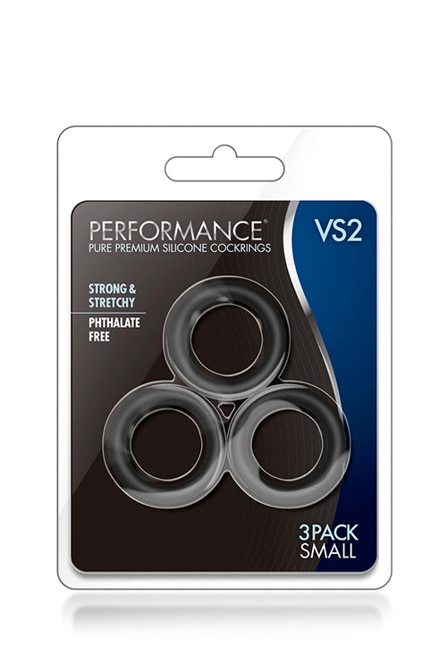 ANILLOS PARA EL PENE PERFORMANCE VS2 PEQUEÑOS NEGROS