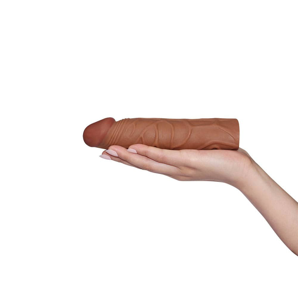 Funda de pene Pleasure X-Tender Marrón 2