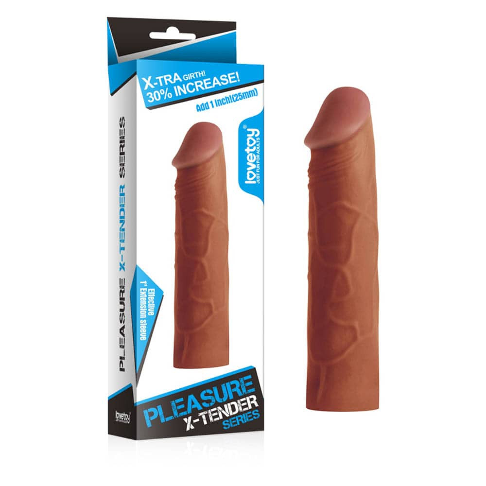 Manga para pene Pleasure X-Tender Marrón 1