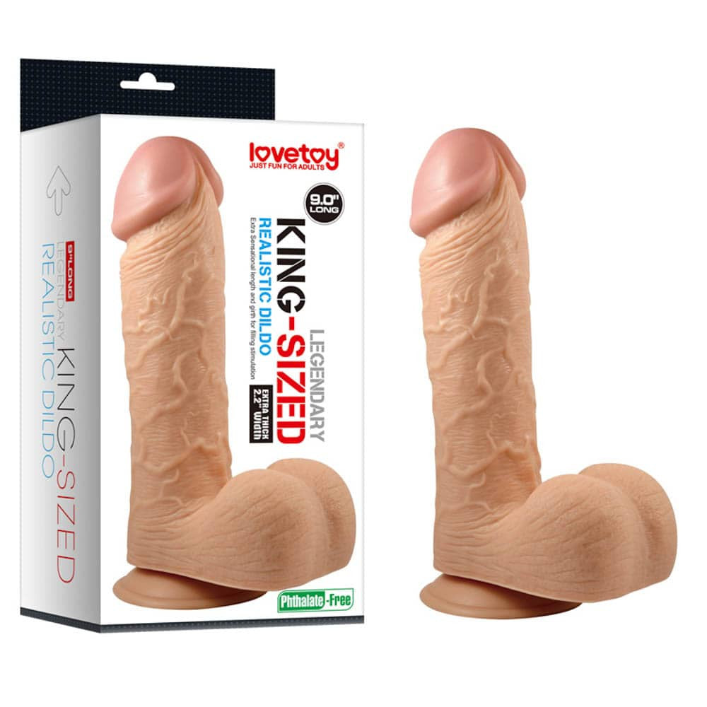 Dildo realista legendario de 9 pulgadas King-Size