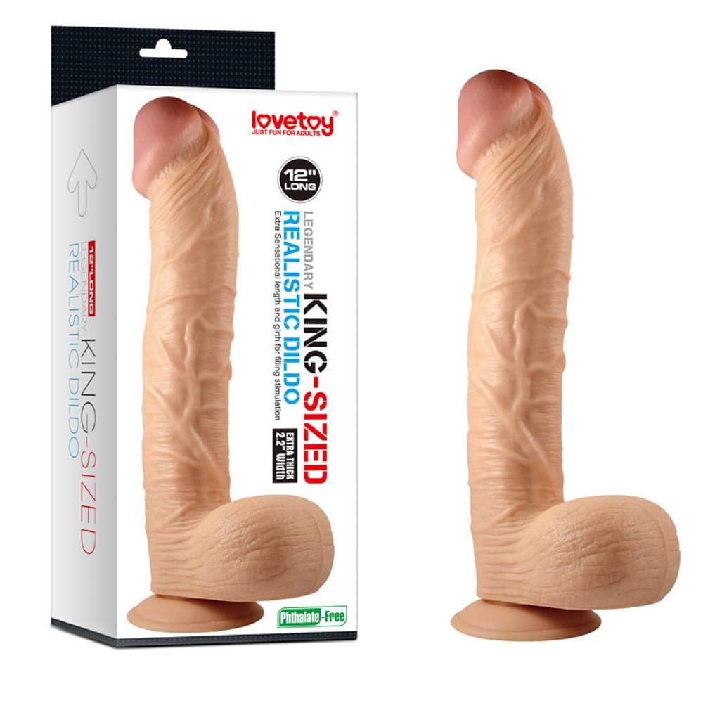 Dildo realista legendario de 12 pulgadas de gran tamaño