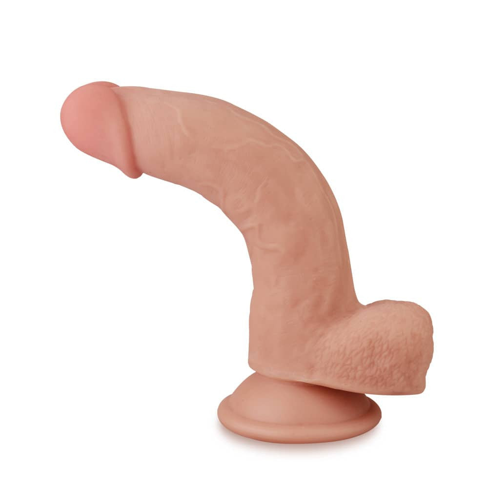 Dildo de doble capa de 8'' con piel deslizante