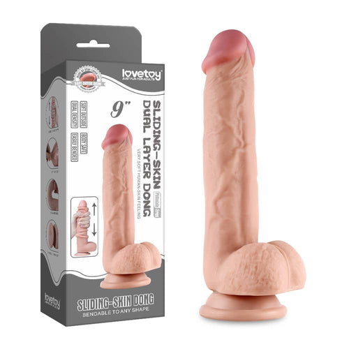 9.0'' Deslizador de Piel de Doble Capa Dong Flesh