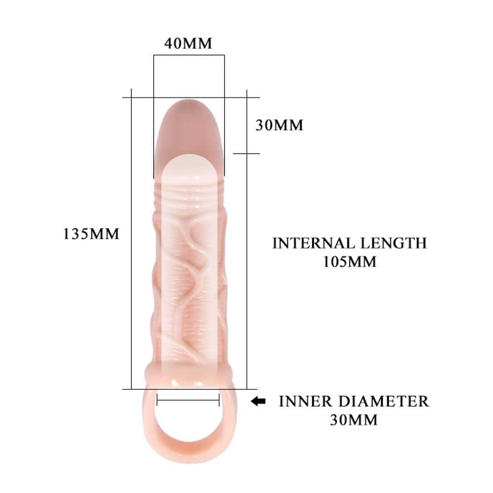 Funda de pene extendida color carne