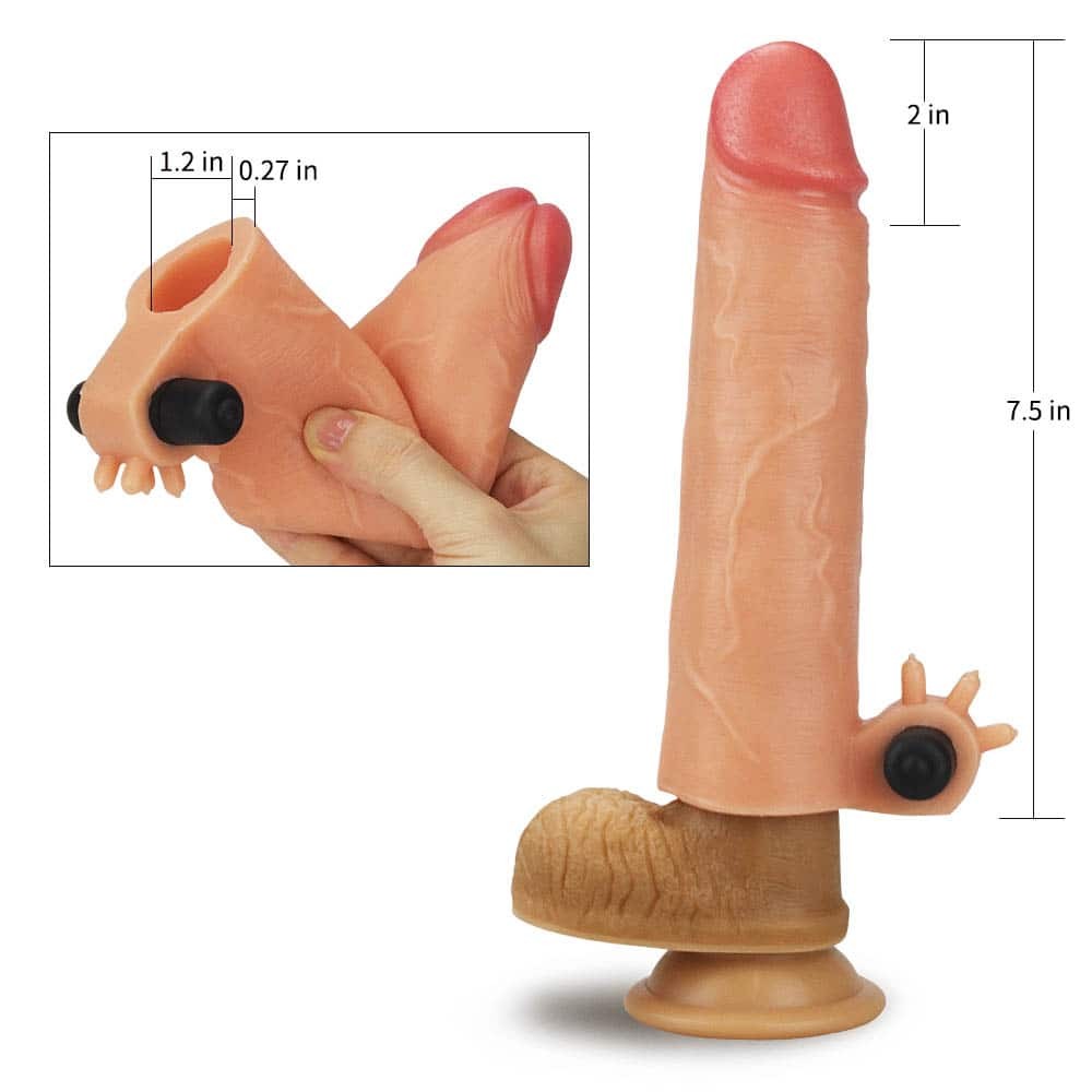 Añadir extensor vibrador de silicona de 2"