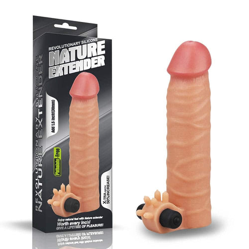 Añadir extensor vibrador de silicona de 1,5"