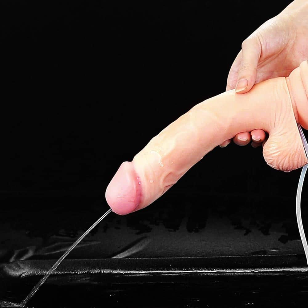 Pene con eyaculación blanda y testículos de 9 pulgadas de carne
