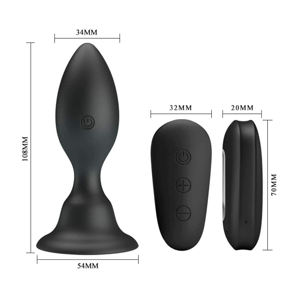Mr. Play Plug anal vibrante con control remoto