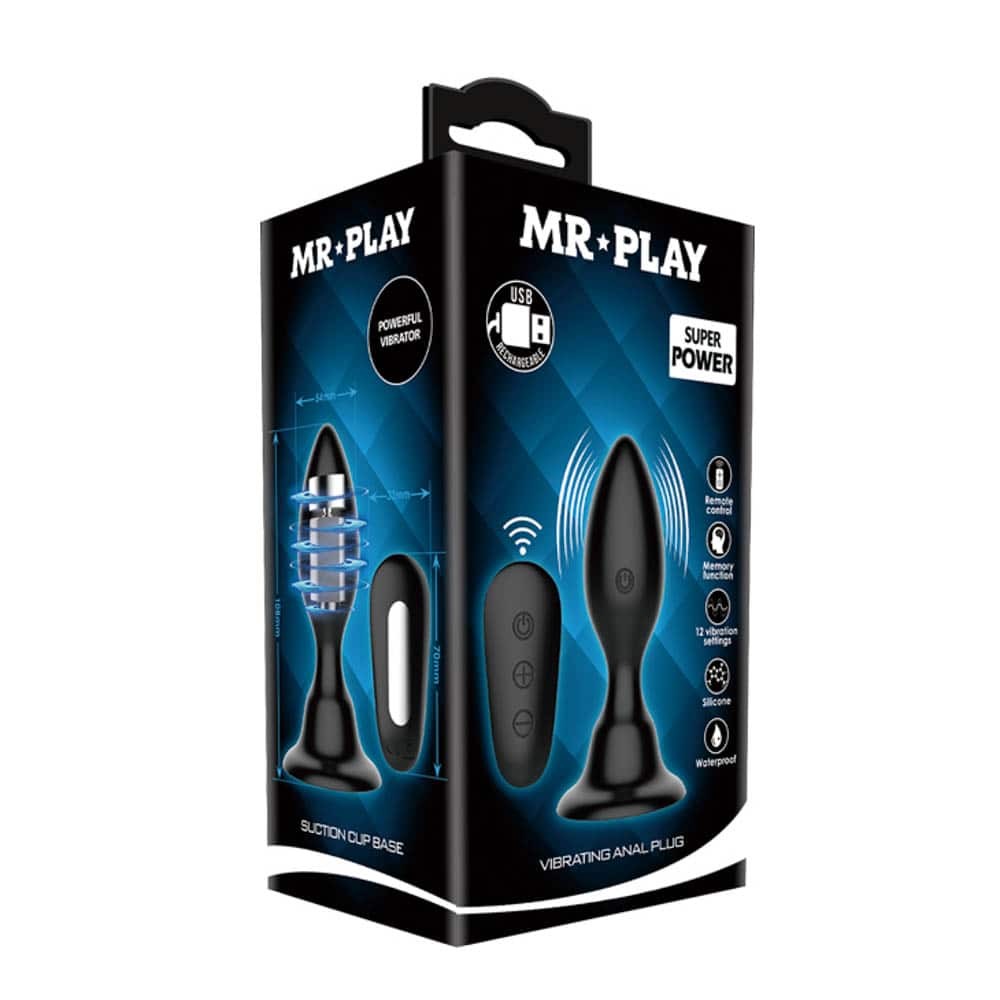 Mr. Play Plug anal vibrante con control remoto