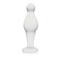 Plug anal de vidrio Romance transparente de 11,4 cm