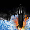 Plug anal de cristal Romance de 12,7 cm negro