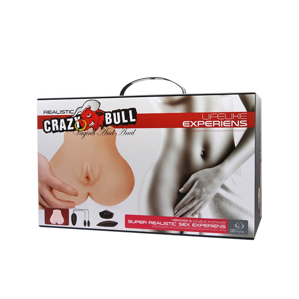 Experiencias realistas de Crazy Bull con vagina y anal